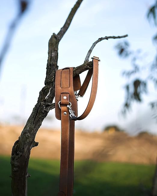 SUPERNIC Leather Solo Camera Strap Now with Snap Shackle Hooks | Perfect Single Camera Belt | Cross Body Design (Classic Tan)