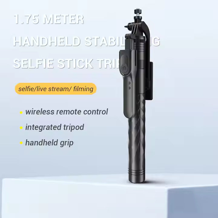 SUPERNIC K28 SELFIE STICK TRIPOD with wireless remote | 360 rotation | 175 cm long