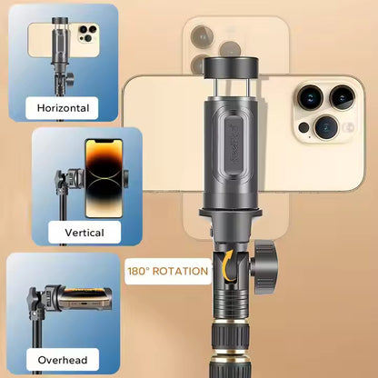 SUPERNIC VERSATILE 2in1 Selfie Stick cum Tripod Stand | 210 cm extendable | Easy to Carry