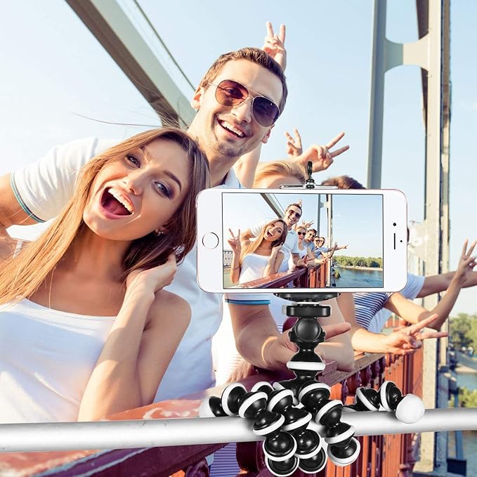 SUPERNIC Wireless Remote Controlled Gorilla pod | 13 inch gorilla pod Comes with universal mobile clamp and  wireless remote