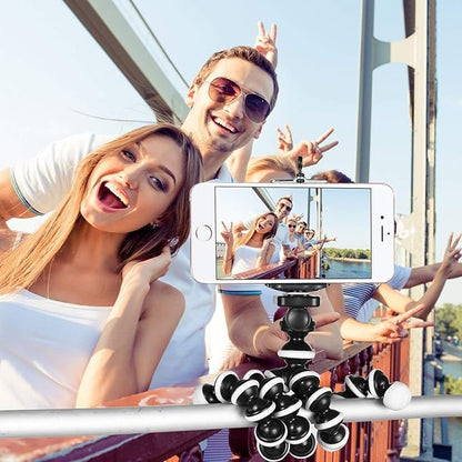 SUPERNIC Wireless Remote Controlled Gorilla pod | 13 inch gorilla pod Comes with universal mobile clamp and  wireless remote