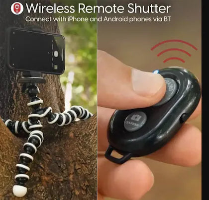 SUPERNIC Wireless Remote Controlled Gorilla pod | 13 inch gorilla pod Comes with universal mobile clamp and  wireless remote