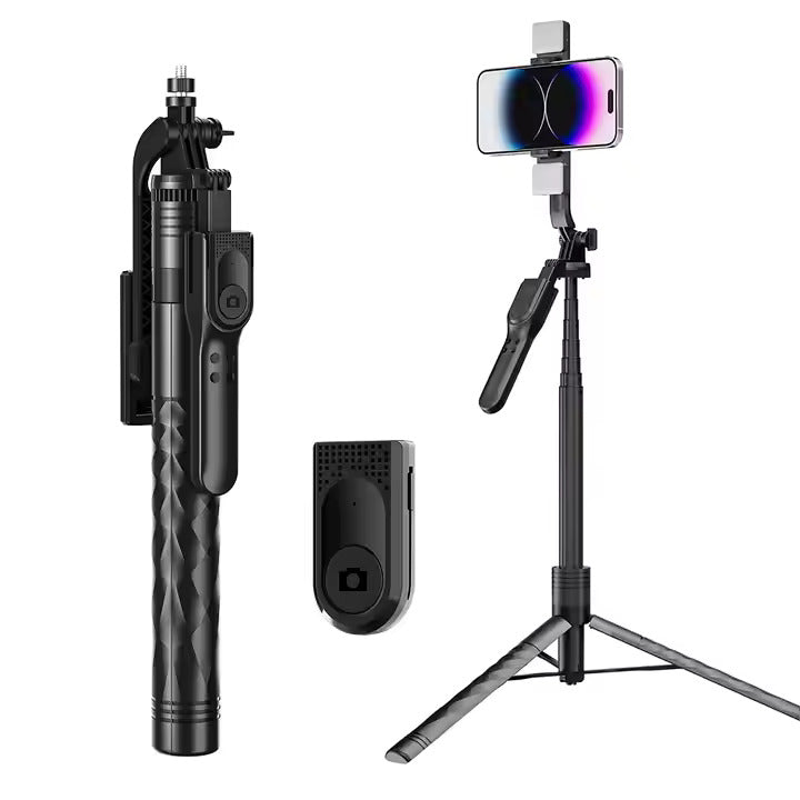 SUPERNIC K28 SELFIE STICK TRIPOD with wireless remote | 360 rotation | 175 cm long
