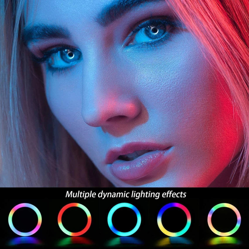 SUPERNIC Portable Stick RGB LED Light with Barn Doors Comes with a 10000mAh Built in Battery Pack and OLED display.