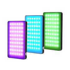 SUPERNIC M160 RGB Selfie light with mobile clip, hot shoe and type C cable. 2700k - 6500k colour temperature.
